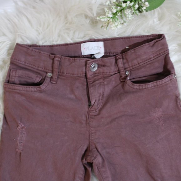 Children's Place Girls Distress Skinny Leggings - Picture 4 of 14